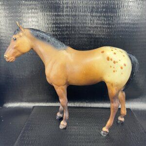 1993 Breyer Quarter Horse Yearling Matte Dark Bay Dappled Rear Blaze Figurine